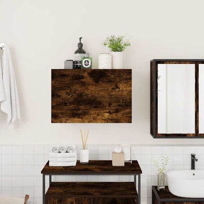 vidaXL Bad-Wandschrank Räuchereiche 60x25x40 cm Holzwerkstoff