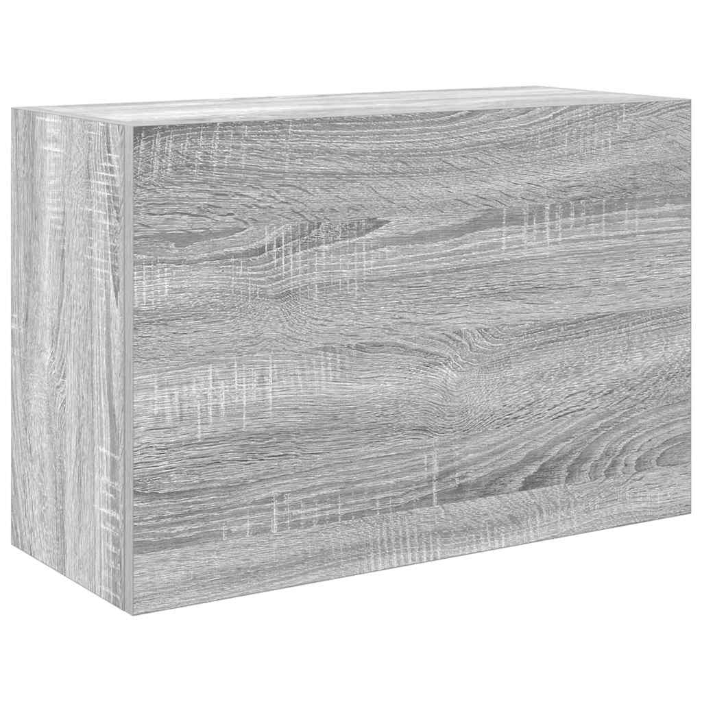 vidaXL Armoire murale de salle de bain gris Sonoma 60x25x40 cm aggloméré
