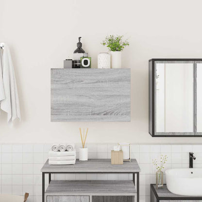 vidaXL Armoire murale de salle de bain gris Sonoma 60x25x40 cm aggloméré
