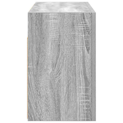 vidaXL Armoire murale de salle de bain gris Sonoma 60x25x40 cm aggloméré