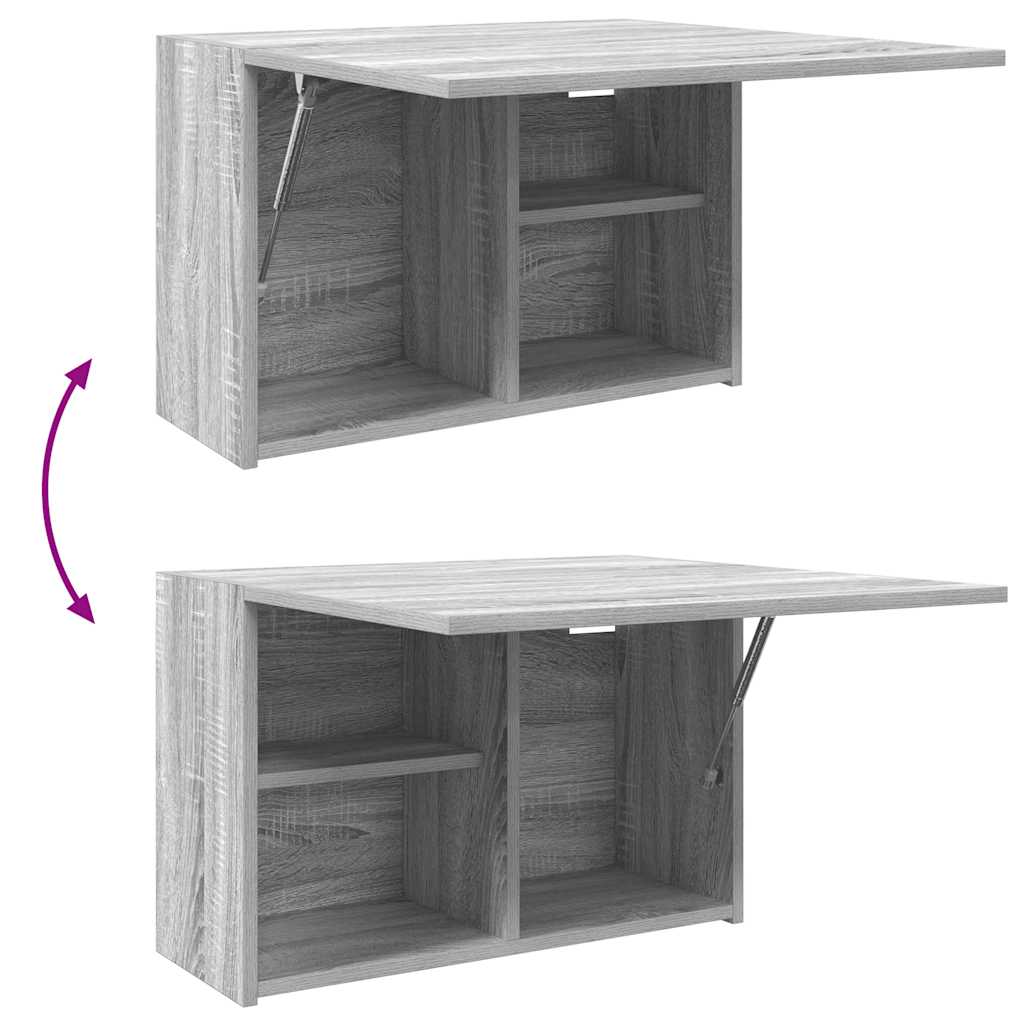 vidaXL Armoire murale de salle de bain gris Sonoma 60x25x40 cm aggloméré