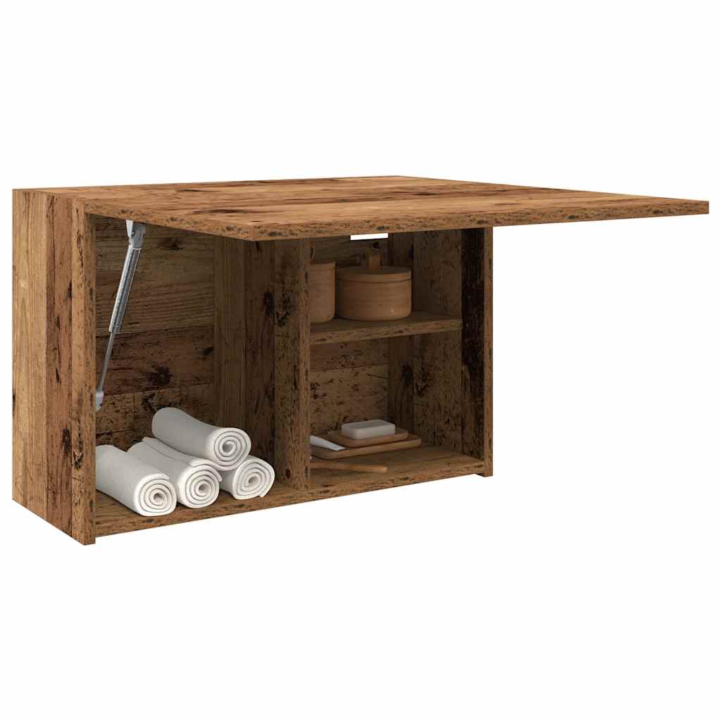 vidaXL Meuble haut de salle de bain aspect bois de récupération 60x25x40 cm Matériau à base de bois