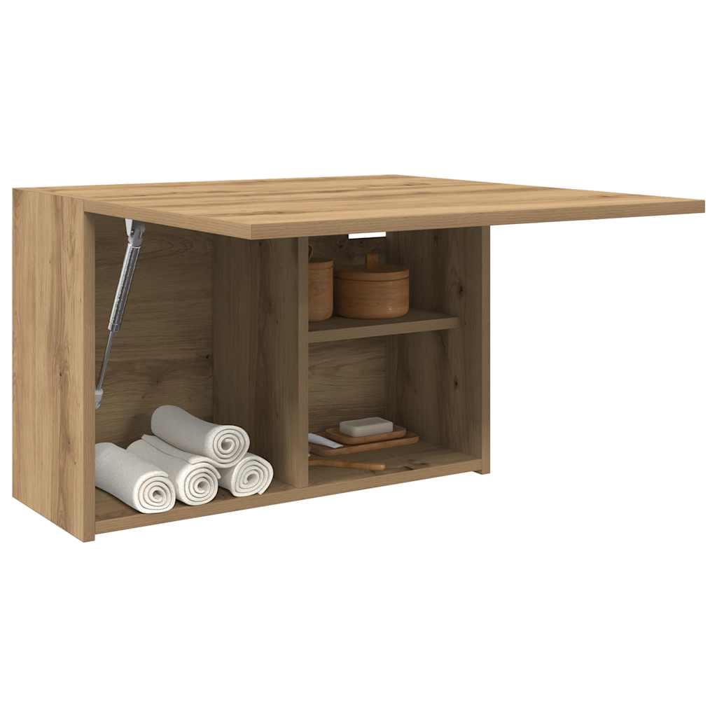 vidaXL Meuble haut de salle de bain chêne Artisan 60x25x40 cm, bois d'ingénierie