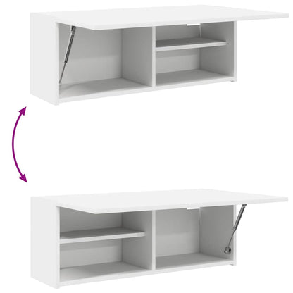 vidaXL Bad-Wandschrank Weiß 80x25x30 cm Holzwerkstoff