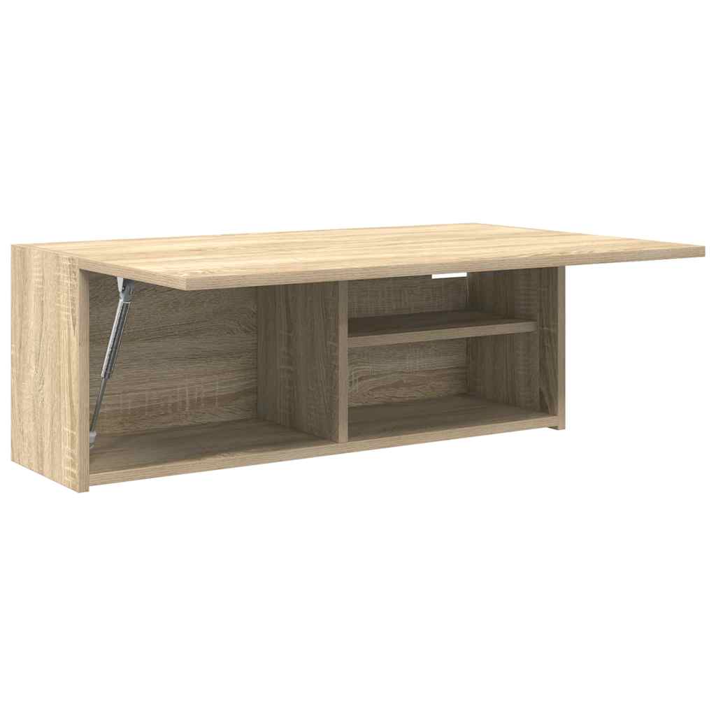 vidaXL Bad-Wandschrank Sonoma-Eiche 80x25x30 cm Holzwerkstoff