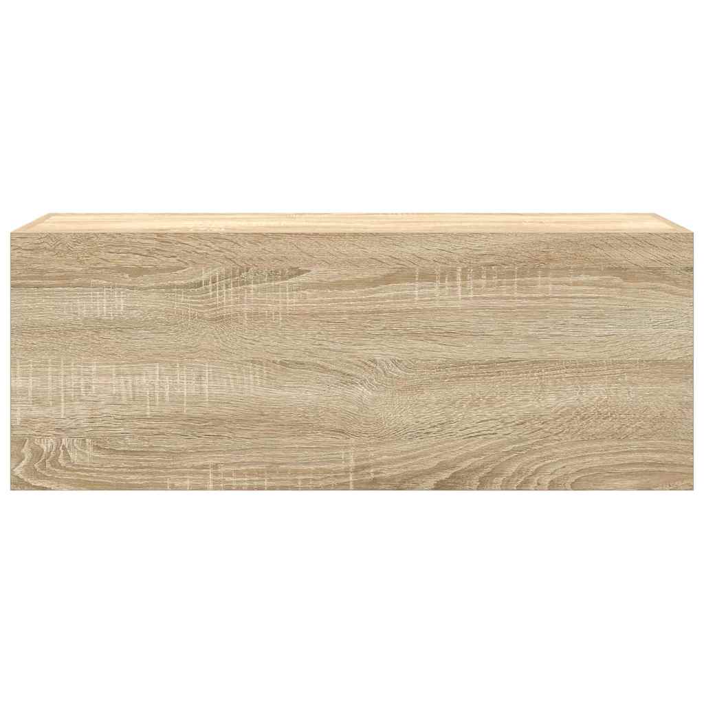vidaXL Bad-Wandschrank Sonoma-Eiche 80x25x30 cm Holzwerkstoff