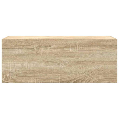 vidaXL Bad-Wandschrank Sonoma-Eiche 80x25x30 cm Holzwerkstoff