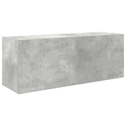 vidaXL Armoire murale de salle de bain gris béton 80x25x30 cm en bois d'ingénierie