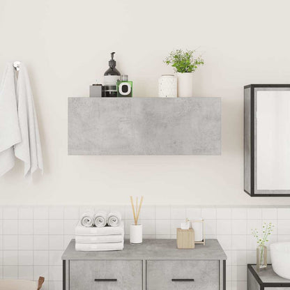 vidaXL Armoire murale de salle de bain gris béton 80x25x30 cm en bois d'ingénierie