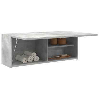 vidaXL Armoire murale de salle de bain gris béton 80x25x30 cm en bois d'ingénierie