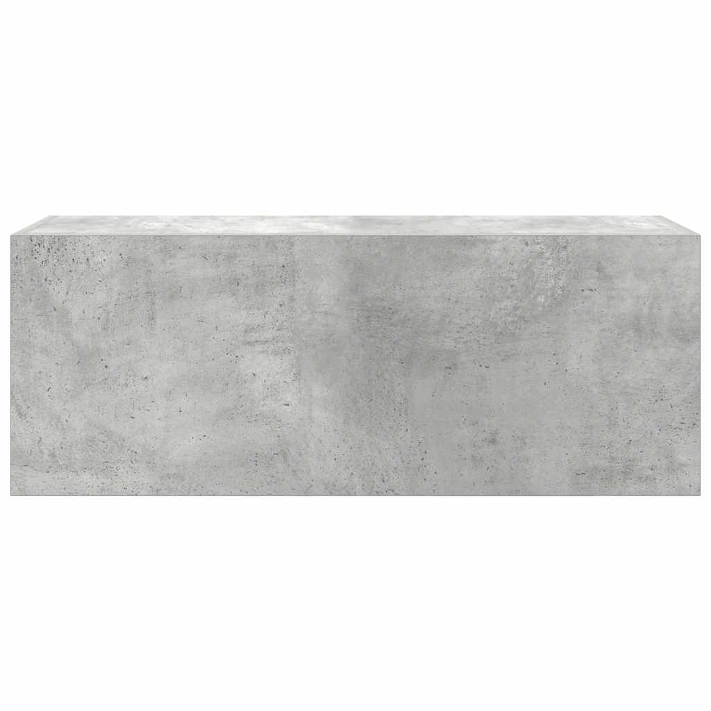 vidaXL Armoire murale de salle de bain gris béton 80x25x30 cm en bois d'ingénierie