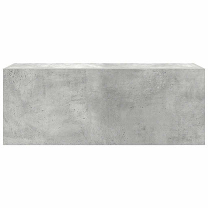 vidaXL Armoire murale de salle de bain gris béton 80x25x30 cm en bois d'ingénierie