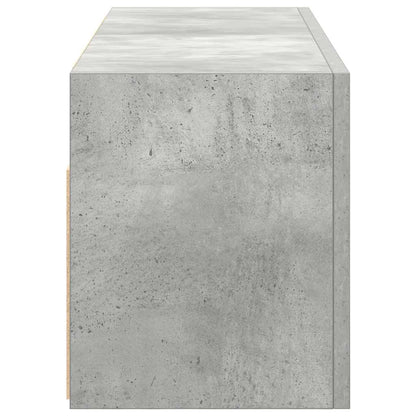 vidaXL Armoire murale de salle de bain gris béton 80x25x30 cm en bois d'ingénierie
