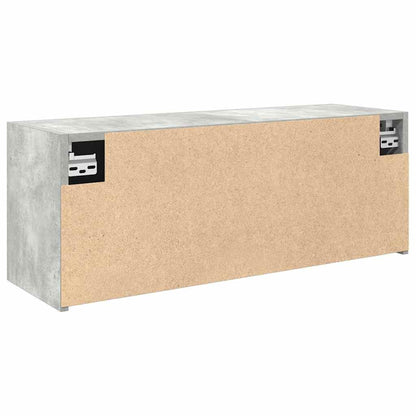 vidaXL Armoire murale de salle de bain gris béton 80x25x30 cm en bois d'ingénierie