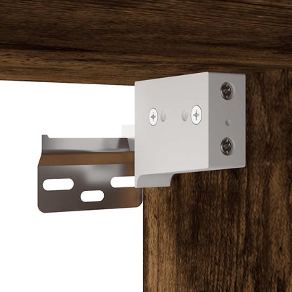 vidaXL Bad-Wandschrank Räuchereiche 80x25x30 cm Holzwerkstoff