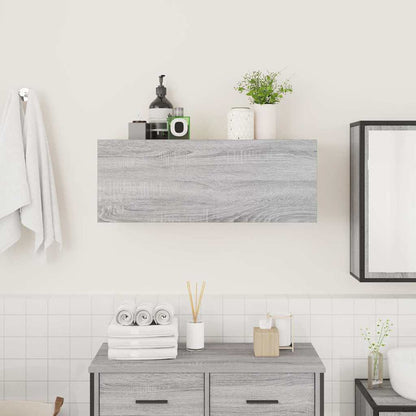 vidaXL Armoire murale de salle de bain gris sonoma 80x25x30 cm en bois d'ingénierie