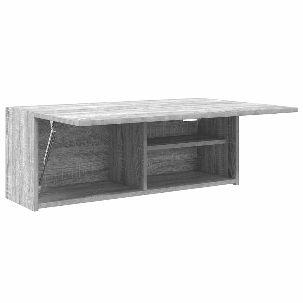 vidaXL Armoire murale de salle de bain gris sonoma 80x25x30 cm en bois d'ingénierie