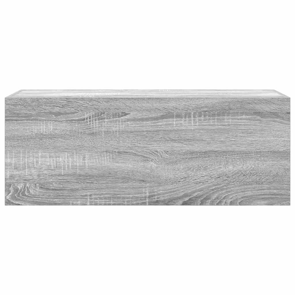 vidaXL Armoire murale de salle de bain gris sonoma 80x25x30 cm en bois d'ingénierie