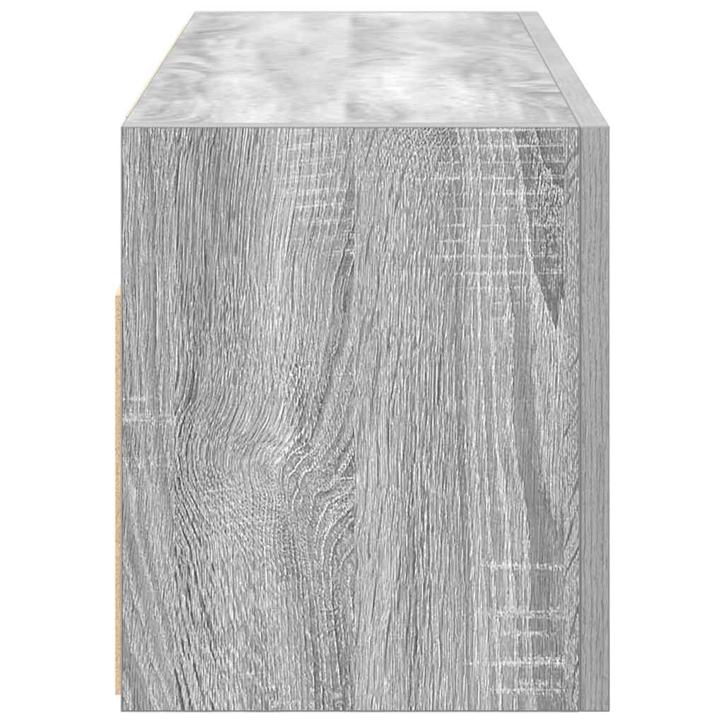 vidaXL Armoire murale de salle de bain gris sonoma 80x25x30 cm en bois d'ingénierie