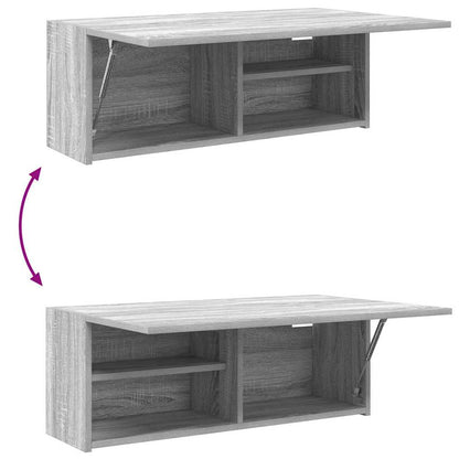 vidaXL Armoire murale de salle de bain gris sonoma 80x25x30 cm en bois d'ingénierie
