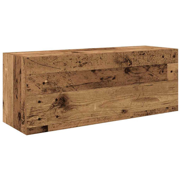 vidaXL Meuble haut de salle de bain aspect bois de récupération 80x25x30 cm en bois d'ingénierie