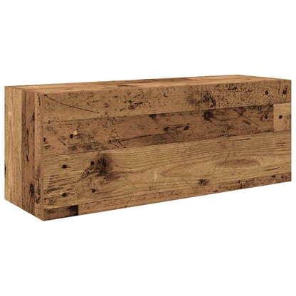 vidaXL Meuble haut de salle de bain aspect bois de récupération 80x25x30 cm en bois d'ingénierie