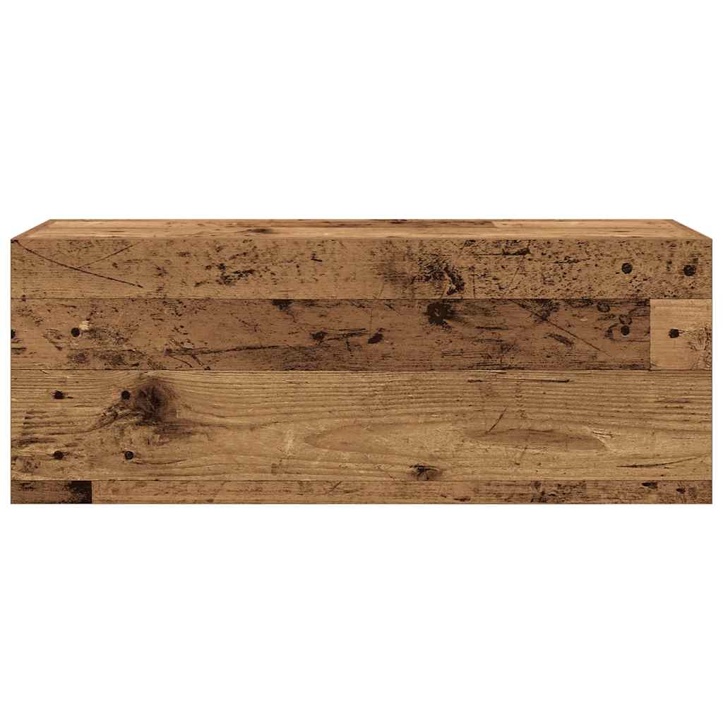vidaXL Meuble haut de salle de bain aspect bois de récupération 80x25x30 cm en bois d'ingénierie