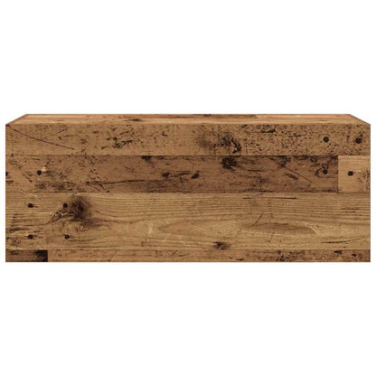 vidaXL Meuble haut de salle de bain aspect bois de récupération 80x25x30 cm en bois d'ingénierie