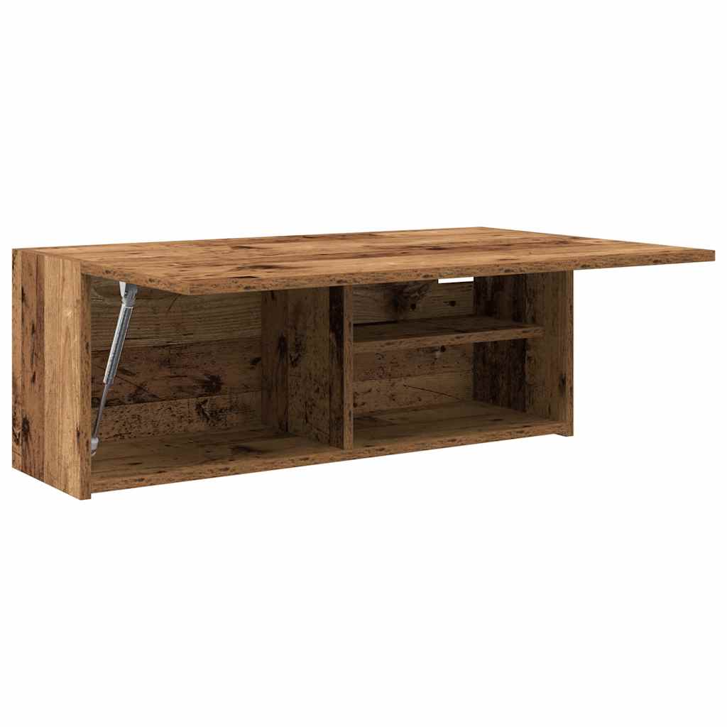 vidaXL Meuble haut de salle de bain aspect bois de récupération 80x25x30 cm en bois d'ingénierie