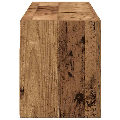 vidaXL Meuble haut de salle de bain aspect bois de récupération 80x25x30 cm en bois d'ingénierie