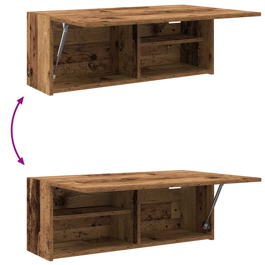 vidaXL Meuble haut de salle de bain aspect bois de récupération 80x25x30 cm en bois d'ingénierie