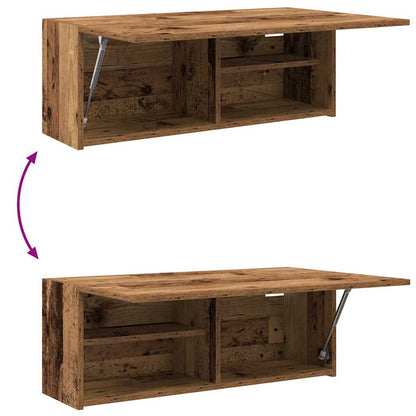 vidaXL Meuble haut de salle de bain aspect bois de récupération 80x25x30 cm en bois d'ingénierie