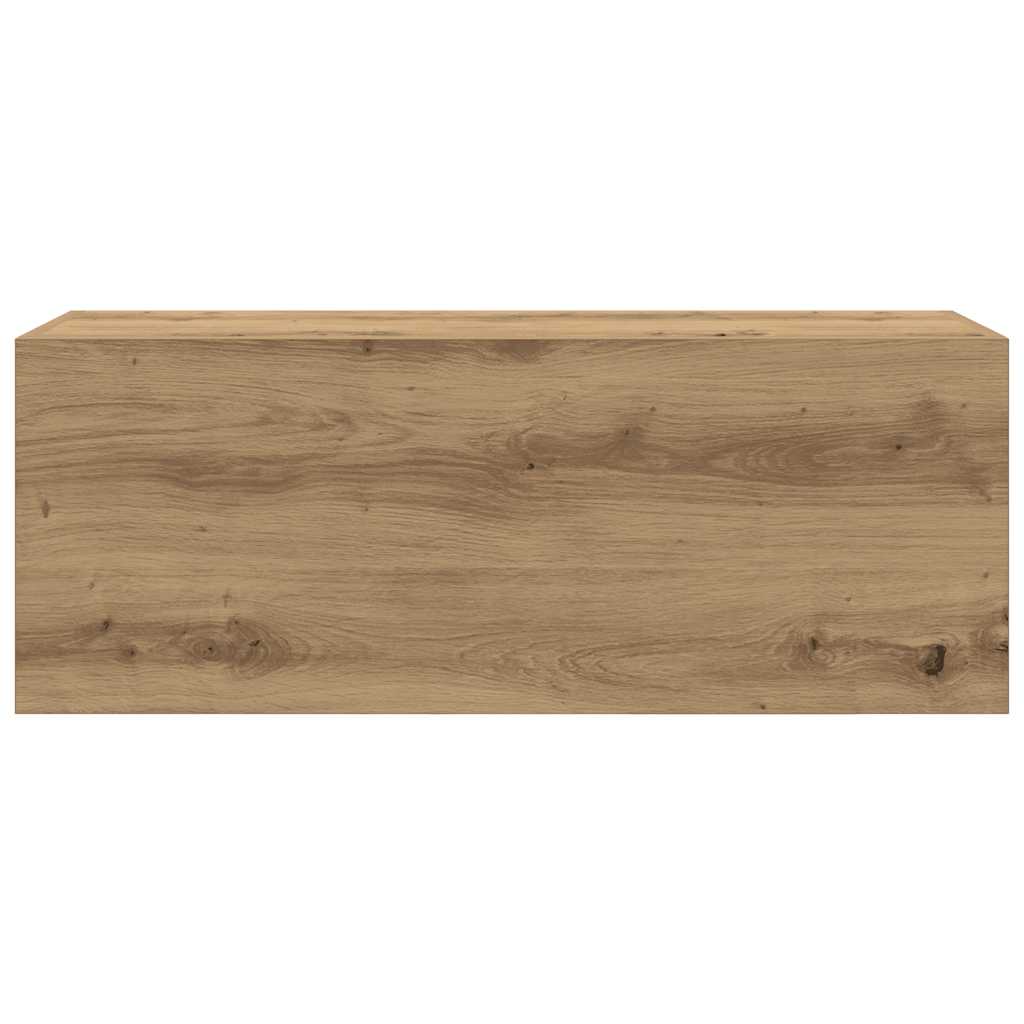vidaXL Bad-Wandschrank Artisan-Eiche 80x25x30 cm Holzwerkstoff