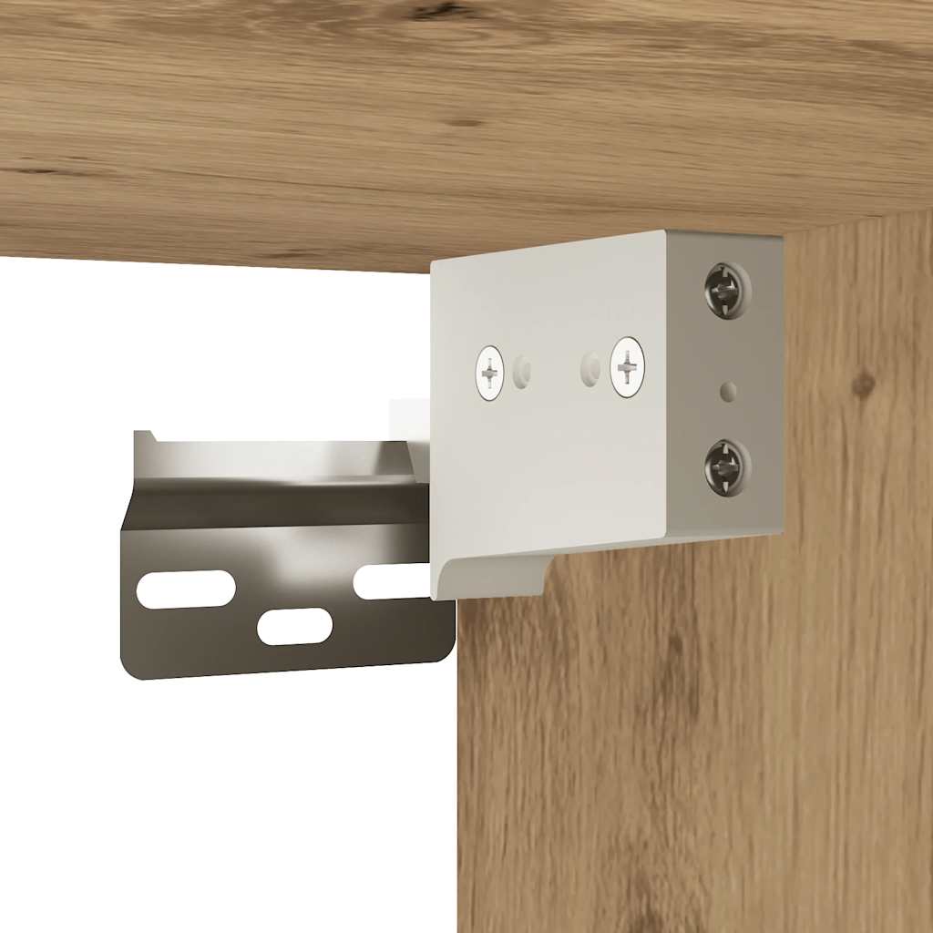 vidaXL Bad-Wandschrank Artisan-Eiche 80x25x30 cm Holzwerkstoff