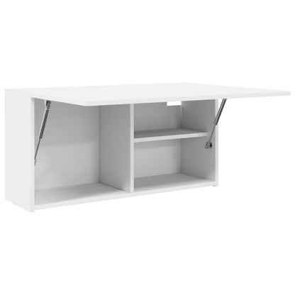 vidaXL Armoire murale de salle de bain blanc 80x25x40 cm aggloméré