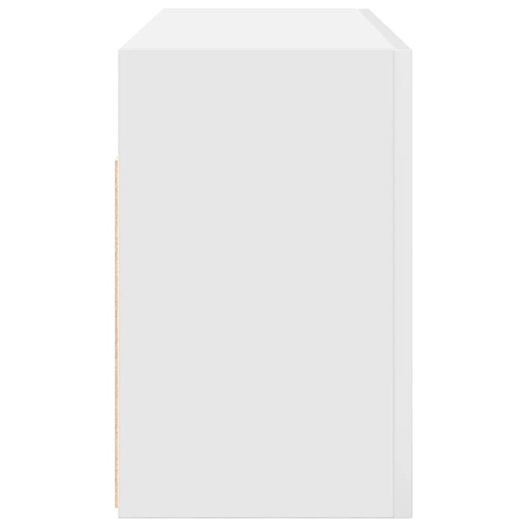 vidaXL Armoire murale de salle de bain blanc 80x25x40 cm aggloméré