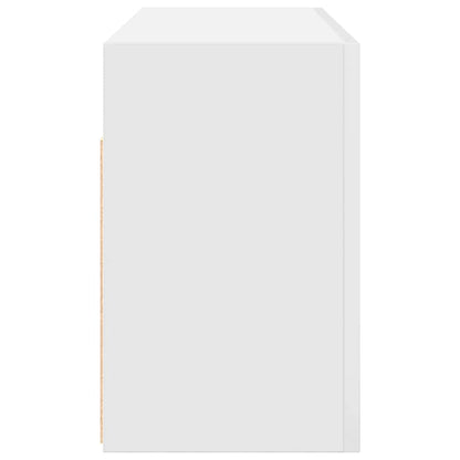 vidaXL Armoire murale de salle de bain blanc 80x25x40 cm aggloméré