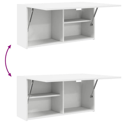 vidaXL Armoire murale de salle de bain blanc 80x25x40 cm aggloméré