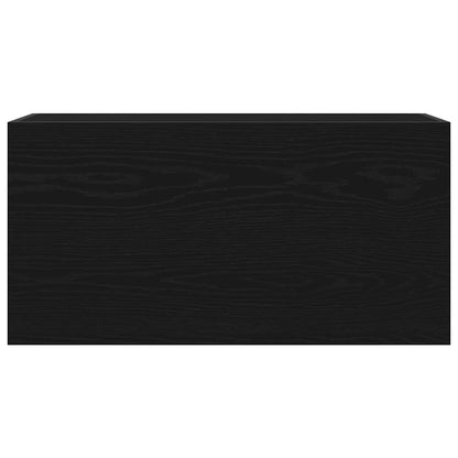 Bad-Wandschrank Schwarz 80x25x40 cm Holzwerkstoff