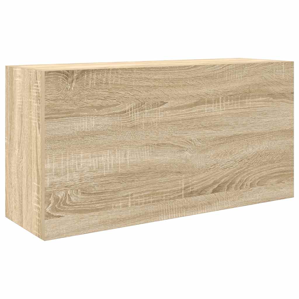 vidaXL Meuble haut de salle de bain chêne Sonoma 80x25x40 cm aggloméré