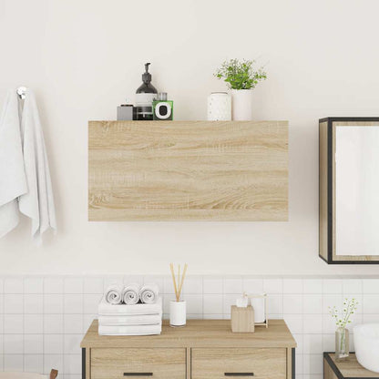 vidaXL Meuble haut de salle de bain chêne Sonoma 80x25x40 cm aggloméré