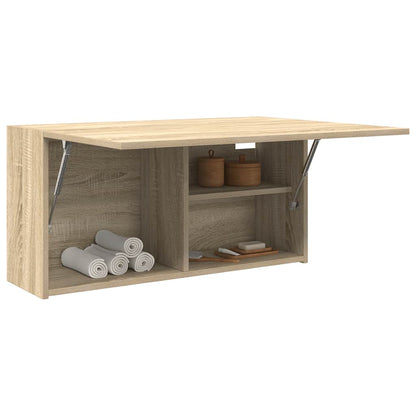 vidaXL Meuble haut de salle de bain chêne Sonoma 80x25x40 cm aggloméré