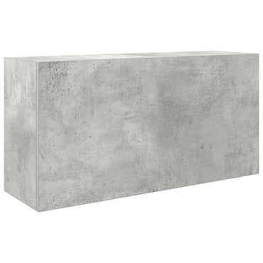 vidaXL Armoire murale de salle de bain gris béton 80x25x40 cm aggloméré