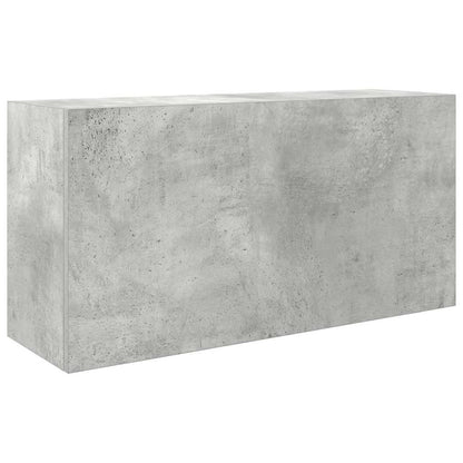 vidaXL Armoire murale de salle de bain gris béton 80x25x40 cm aggloméré