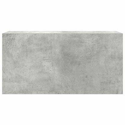 vidaXL Armoire murale de salle de bain gris béton 80x25x40 cm aggloméré