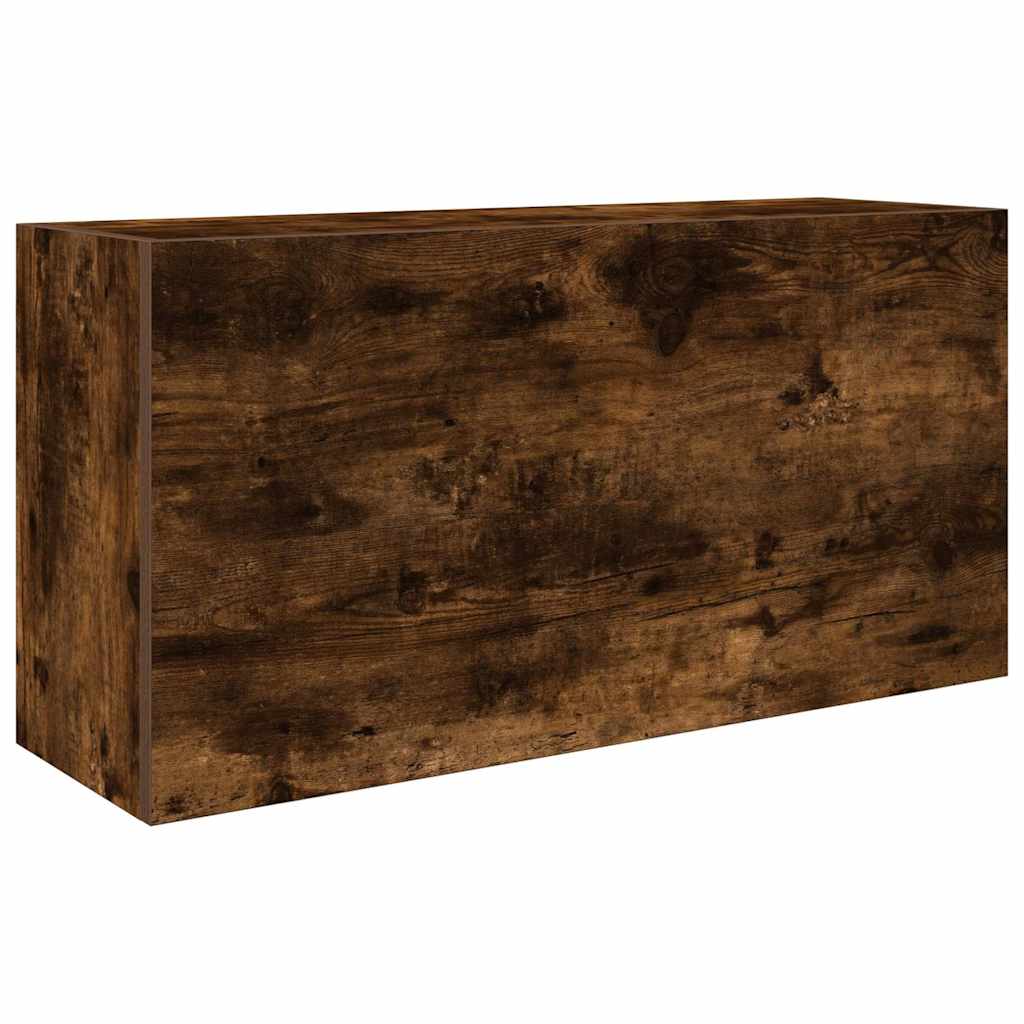 vidaXL Armoire murale de salle de bain chêne fumé 80x25x40 cm bois d'ingénierie