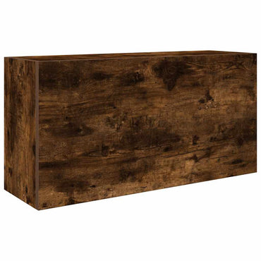vidaXL Armoire murale de salle de bain chêne fumé 80x25x40 cm bois d'ingénierie