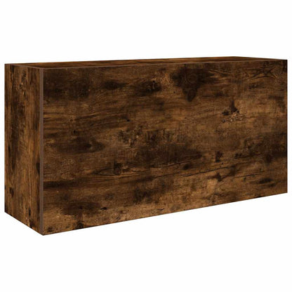 vidaXL Armoire murale de salle de bain chêne fumé 80x25x40 cm bois d'ingénierie