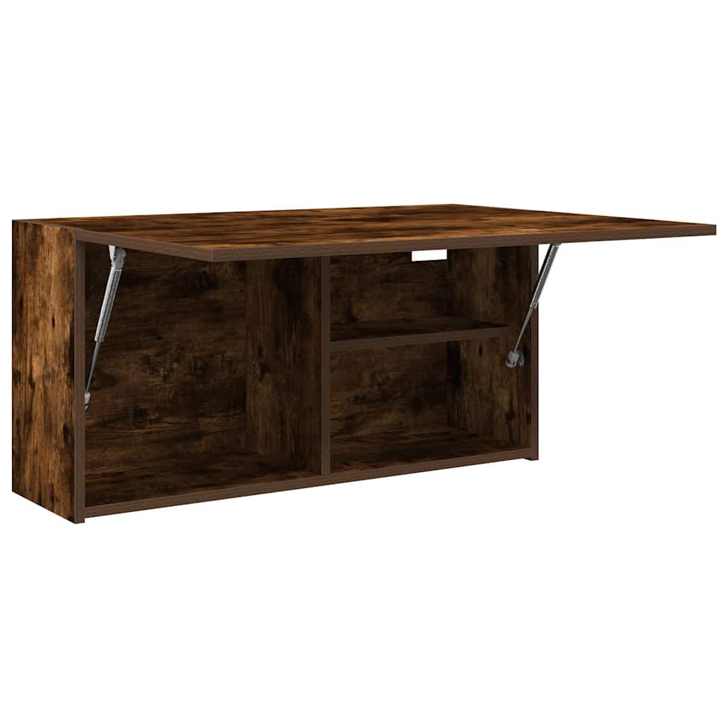 vidaXL Armoire murale de salle de bain chêne fumé 80x25x40 cm bois d'ingénierie