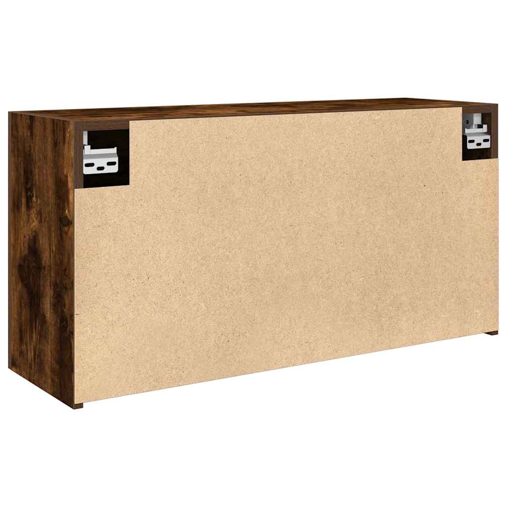vidaXL Armoire murale de salle de bain chêne fumé 80x25x40 cm bois d'ingénierie